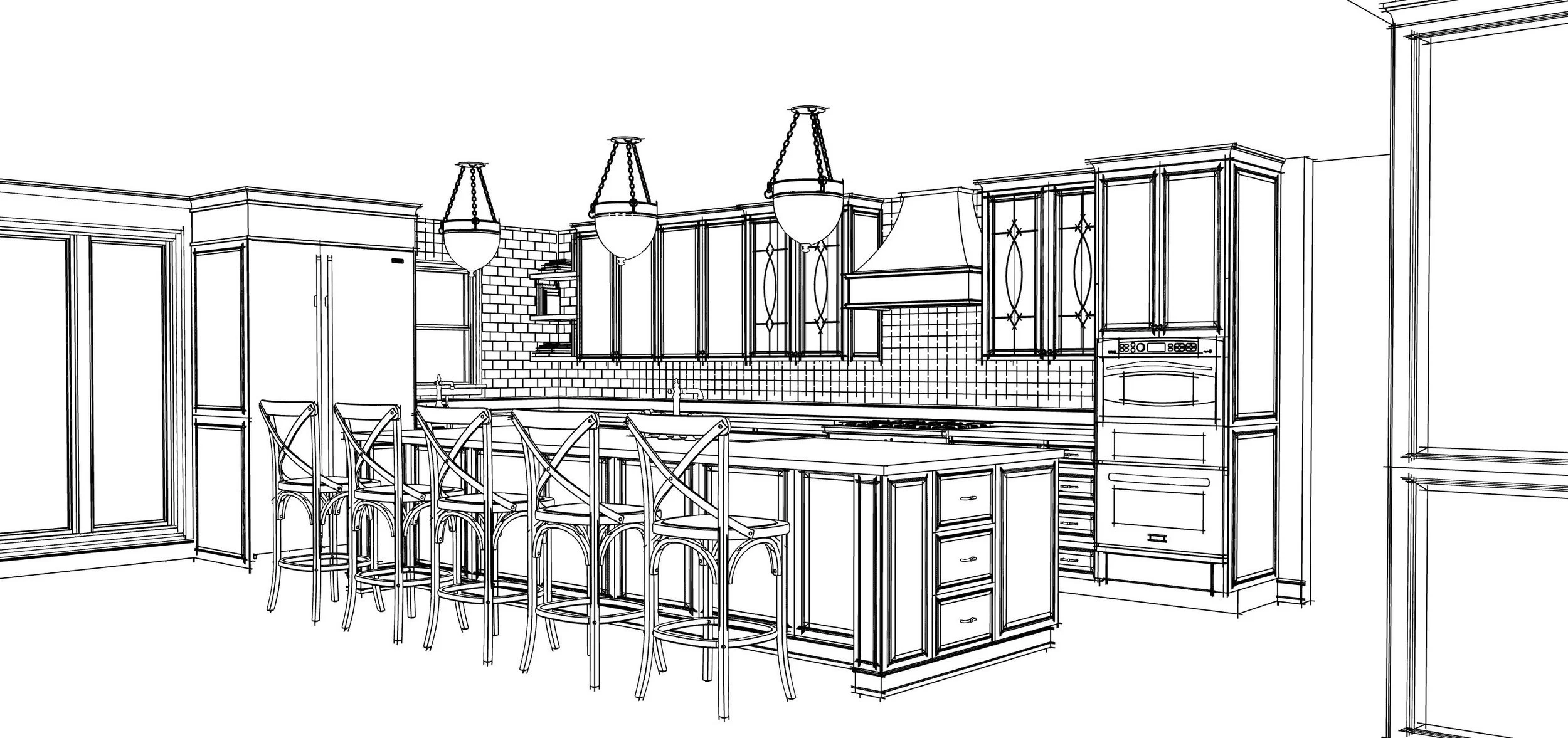 REVISED KITCHEN PLAN WITHOUT STRUCTURAL LIMITATIONS