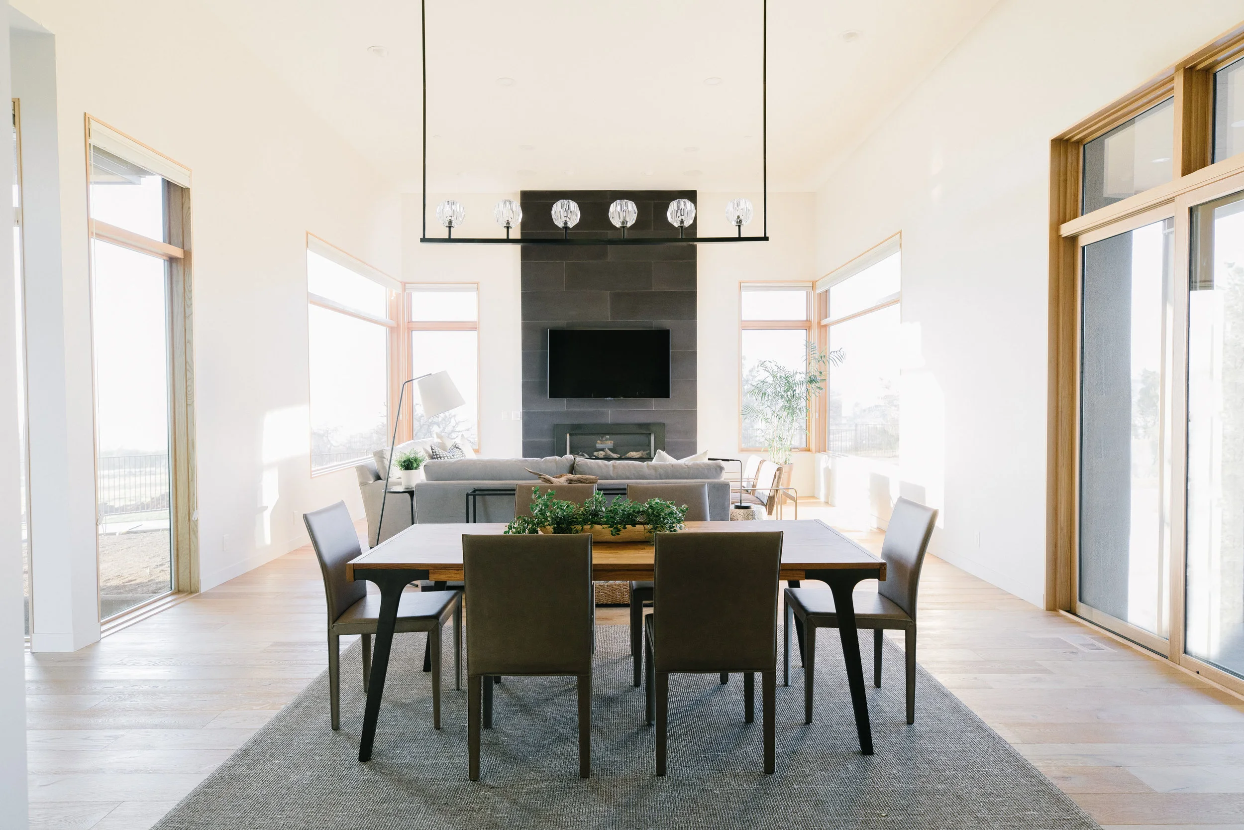 VIEW FROM THE KITCHEN TOWARDS GREAT ROOM