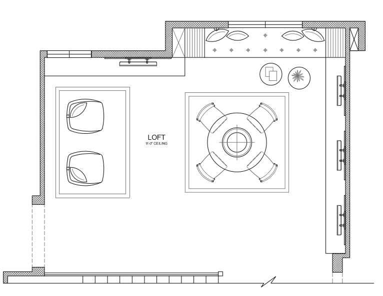 LOFT FLOOR & FURNITURE PLAN