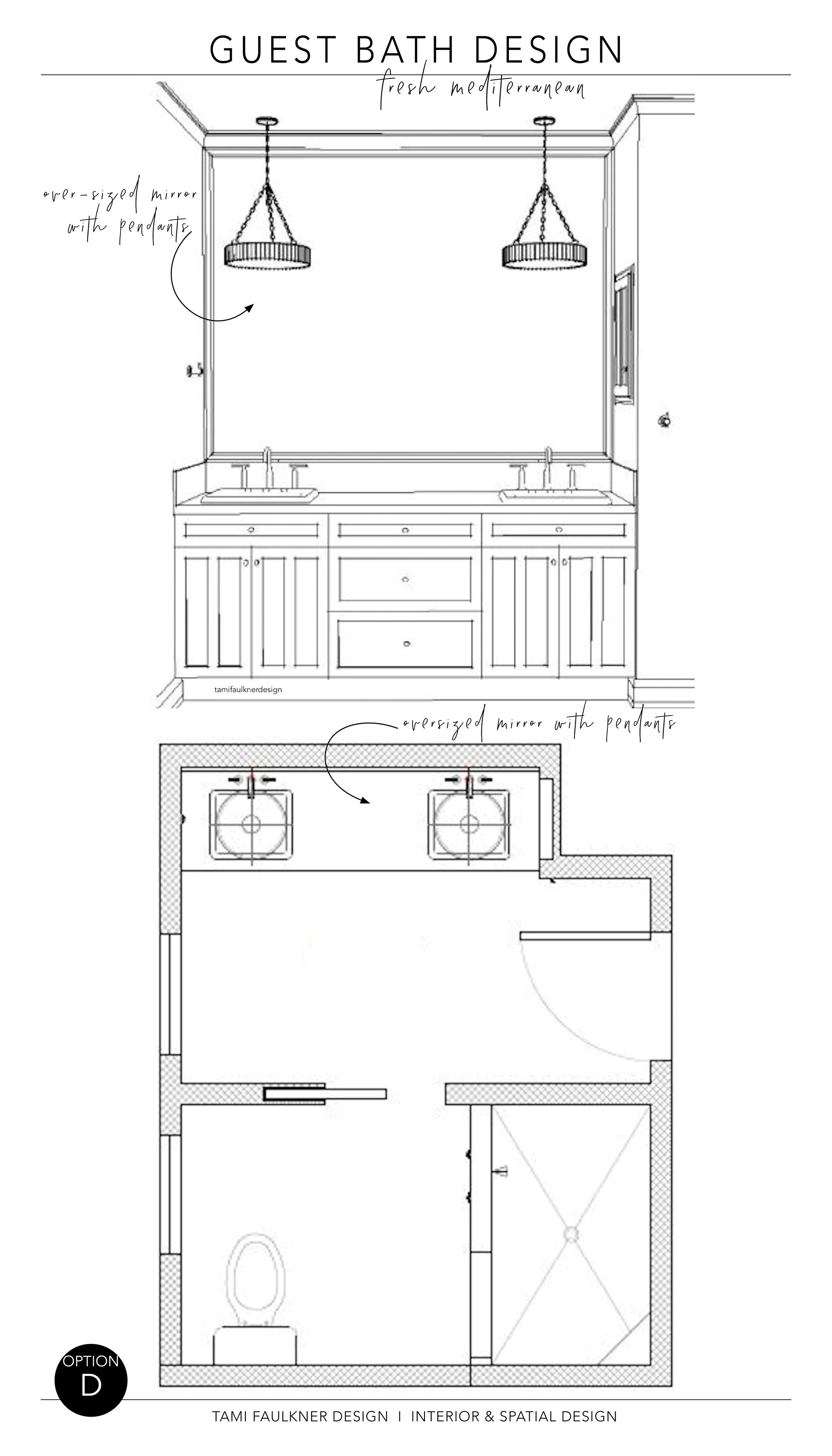 FEATURE WALL + FLOOR PLAN - OPTION D