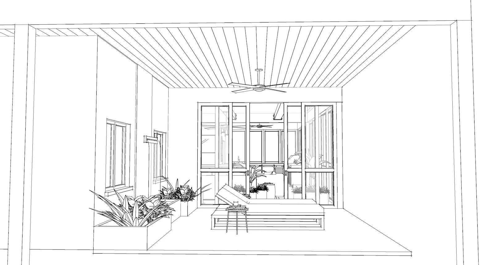 Screened Patio And Outdoor Kitchen Design Gathering House Project Tami Faulkner Design