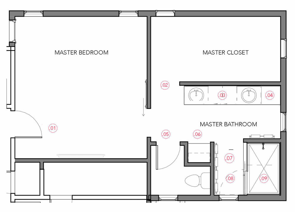 Small Master Closet Floor Plan Design Tips Melodic Landing Project Tami Faulkner - What Size Is A Master Bedroom With Bathroom And Walk In Closet