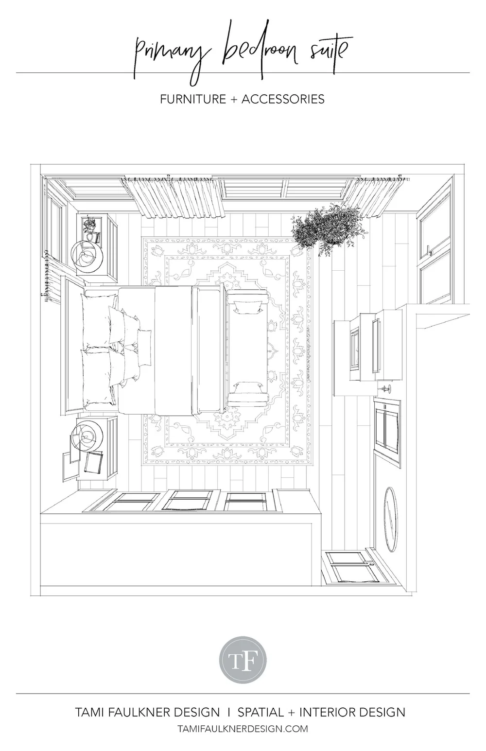 Bedroom Furniture Layout Design Tips Tami Faulkner Design