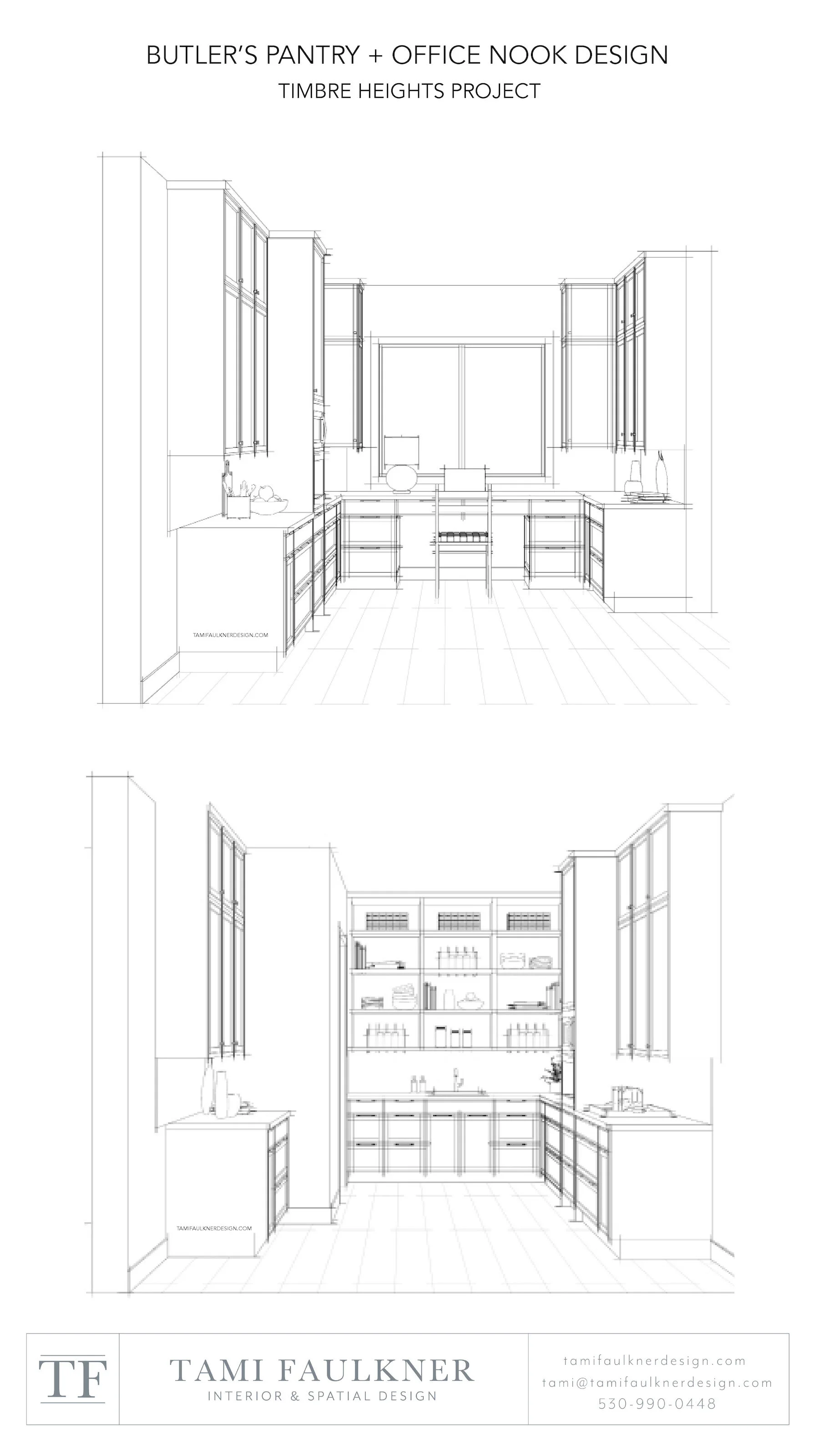 DESIGN TIPS FOR COMBINING A HOME OFFICE WITH A BUTLER’S PANTRY — TAMI