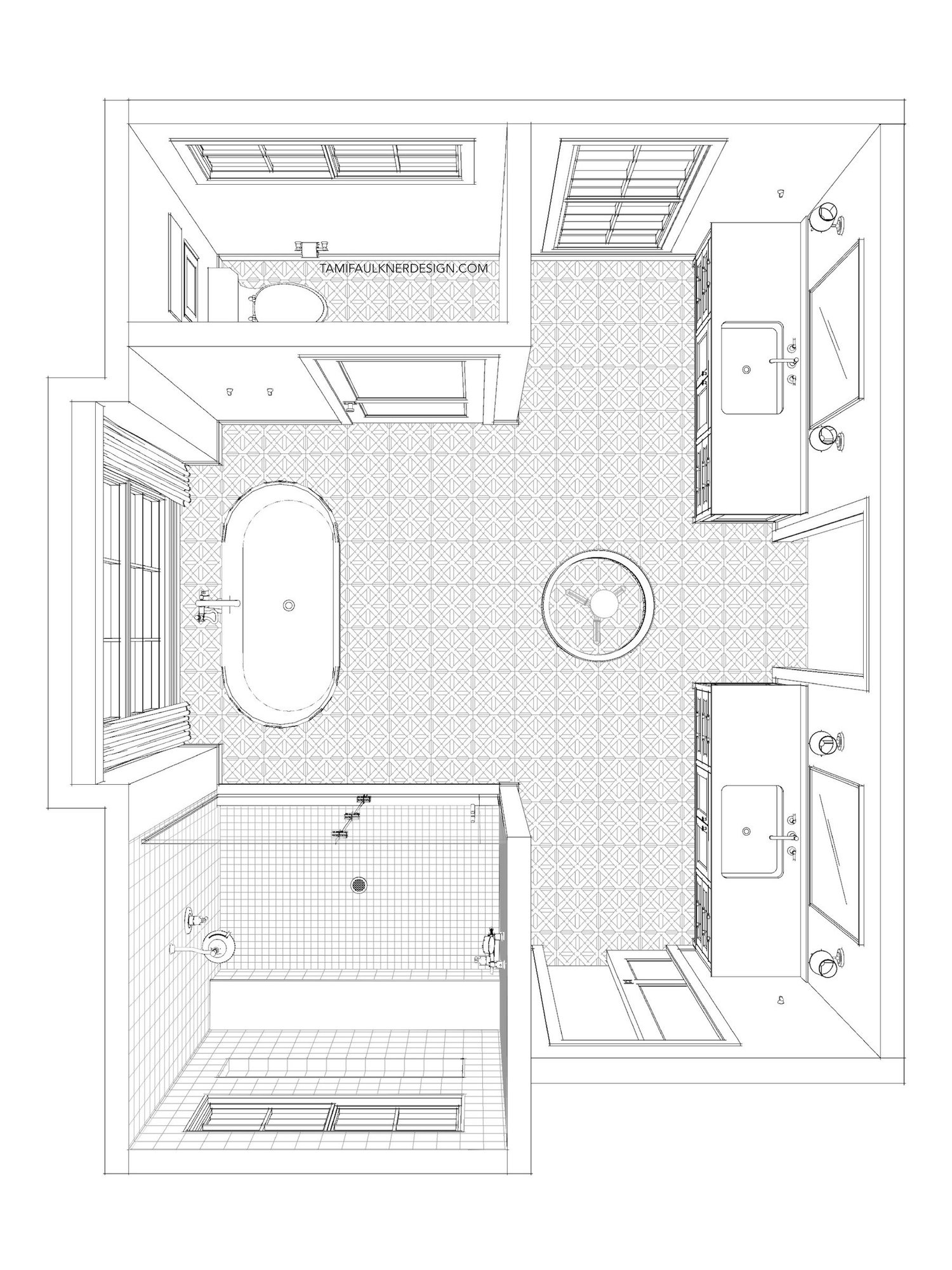 Luxury Master Bathrooms Plans