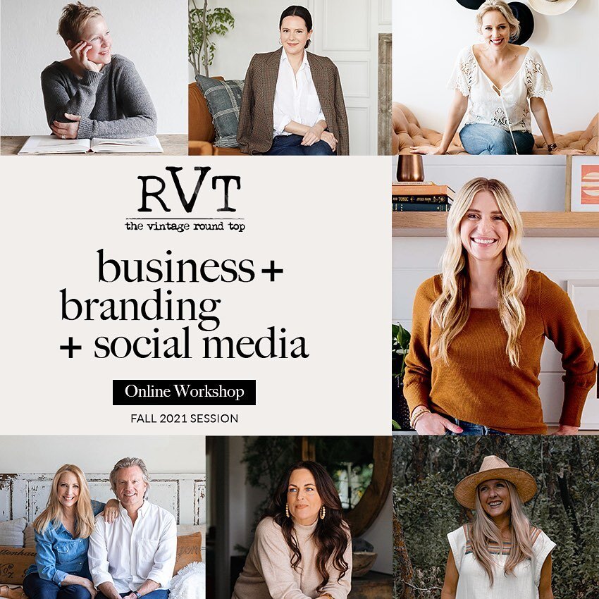 I am so excited to share really big news&hellip;Next month during the Round Top Antiques Fair I will be part of a business and social media workshop at @thevintageroundtop! For the first time ever the event will be virtual!  You don&rsquo;t have to b
