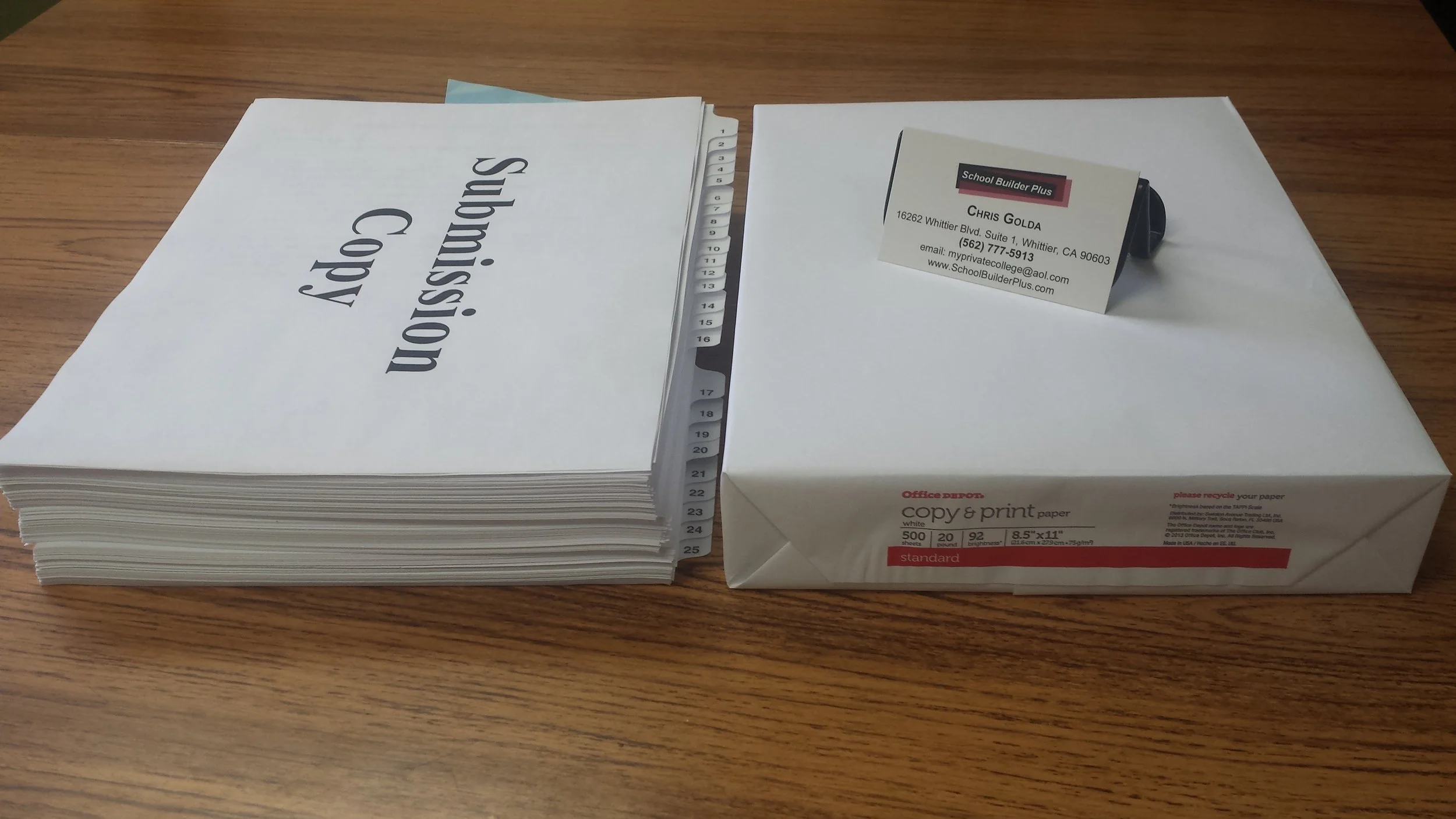 Complete submission 500-sheet ream