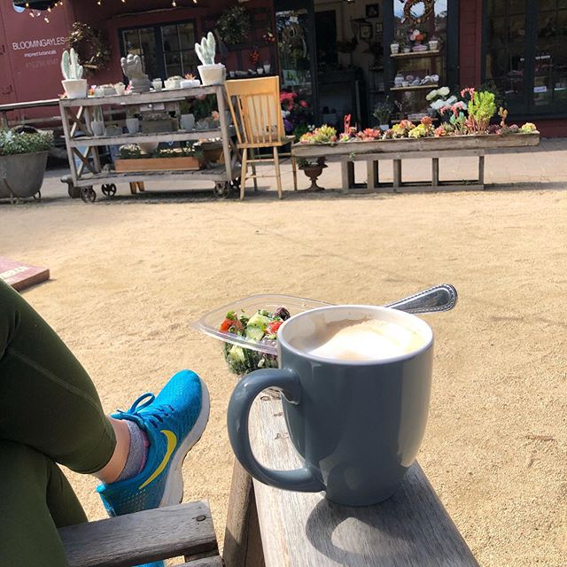Thank you @bloomingayles_marin for mind-clearing peaceful inspiration this morning and thank you @flourcraft bakery for the morning snack to fuel my Fortress of Focus. Words were flying onto the page and the list of upcoming projects for Mill Valley 