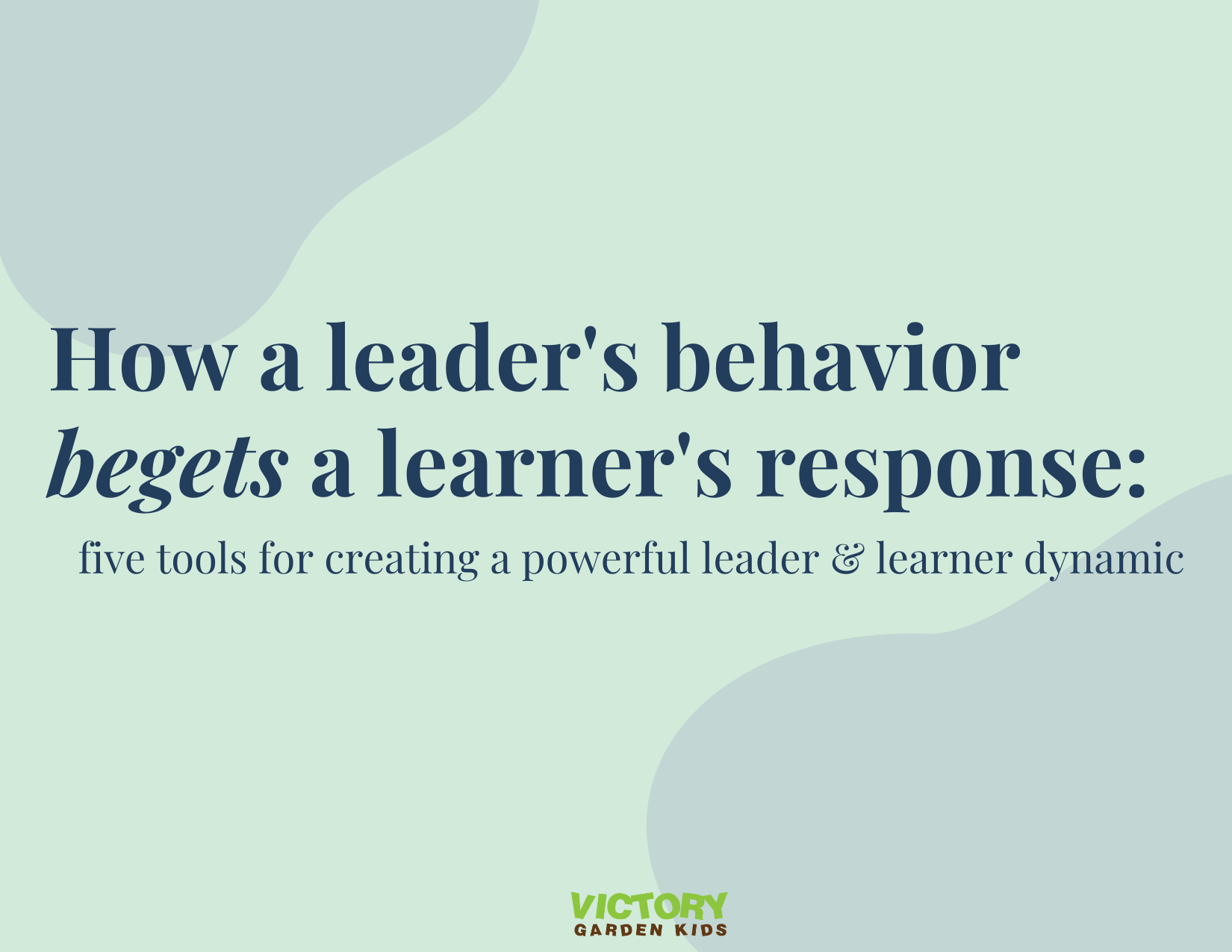 Behavior Begets Response