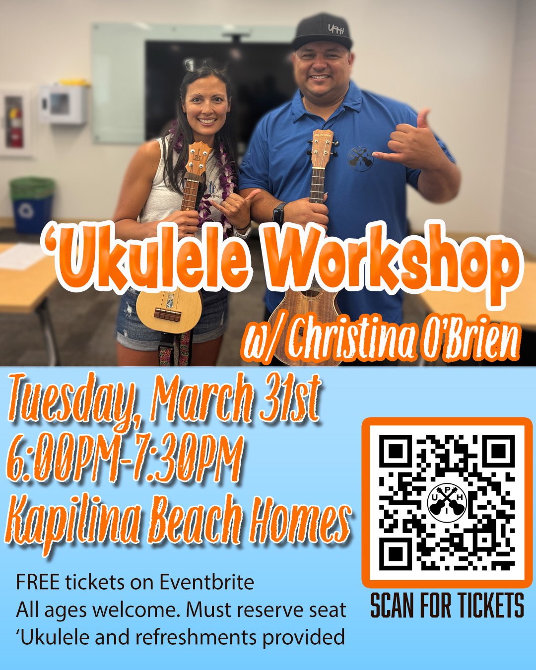 'Ukulele Workshop w/ Christina O'Brien