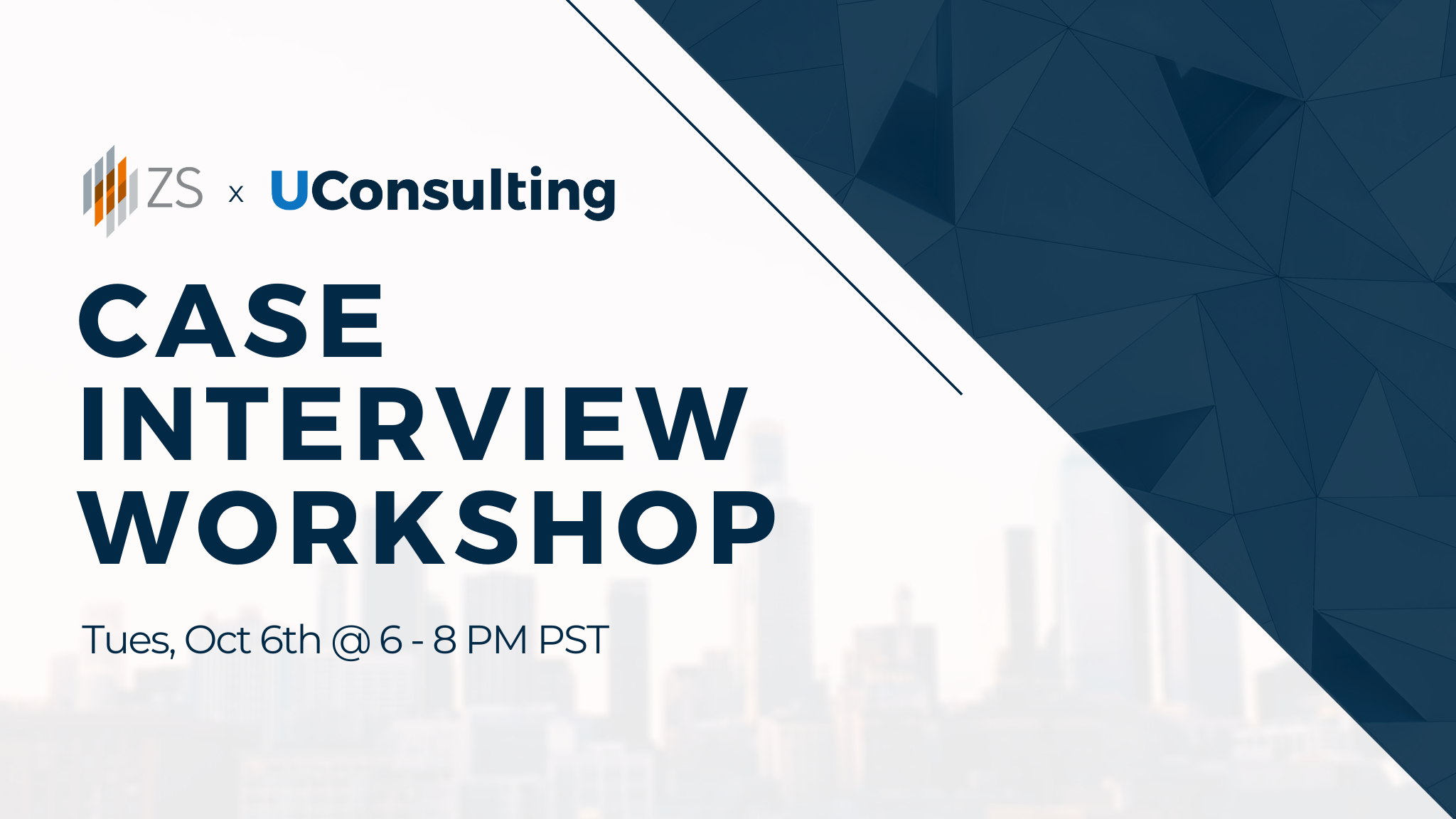 ZS Associates x UConsulting Virtual Case Workshop