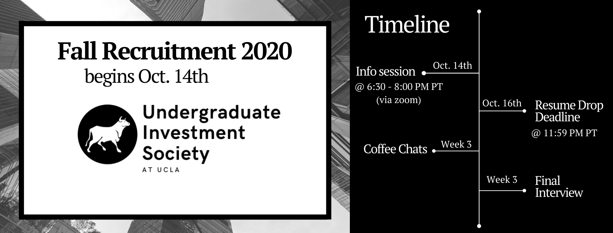 Undergraduate Investment Society Application Deadline