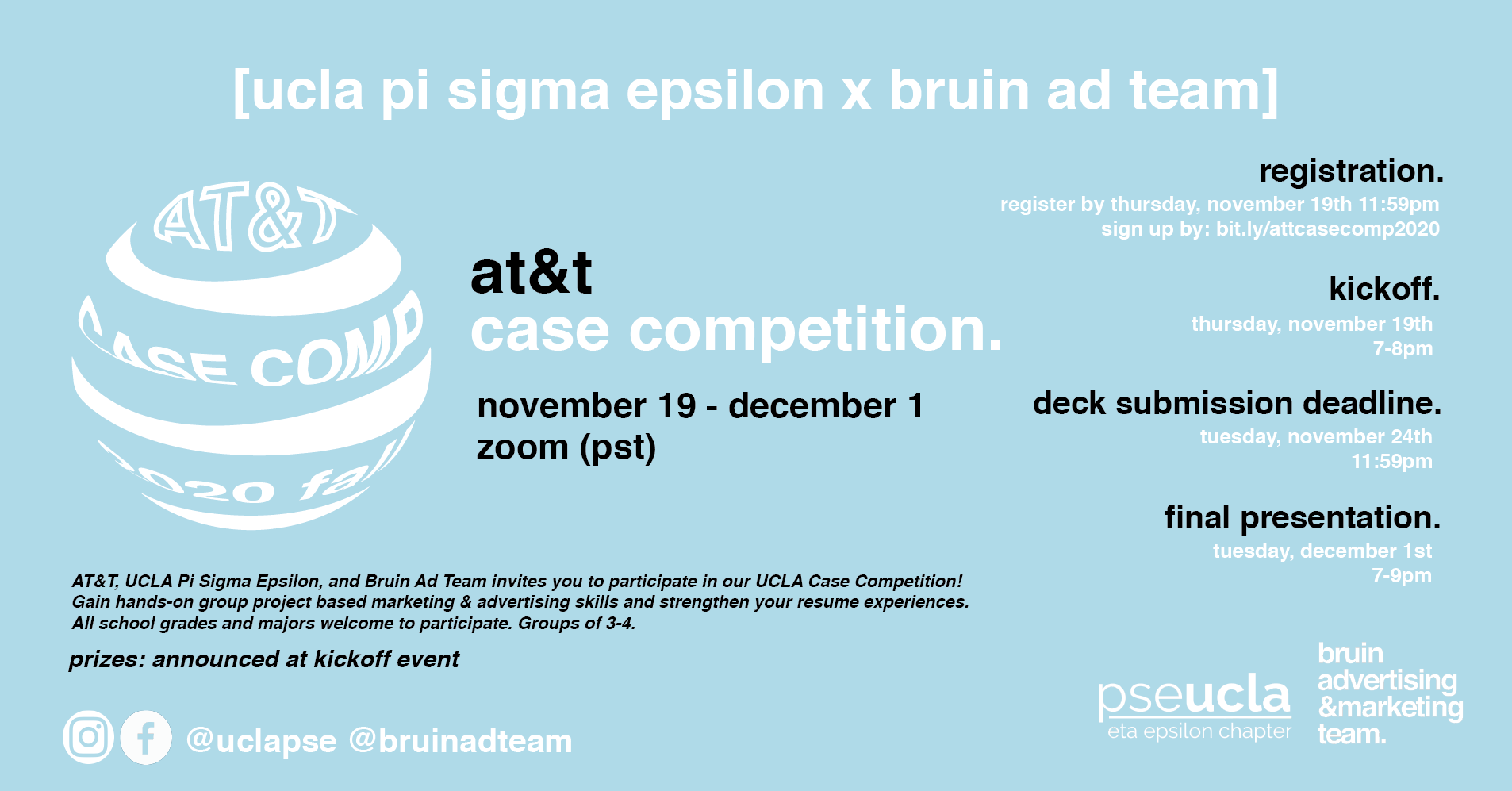 PSE x Bruin Ad Team AT&amp;T Case Competition Submission Deadline