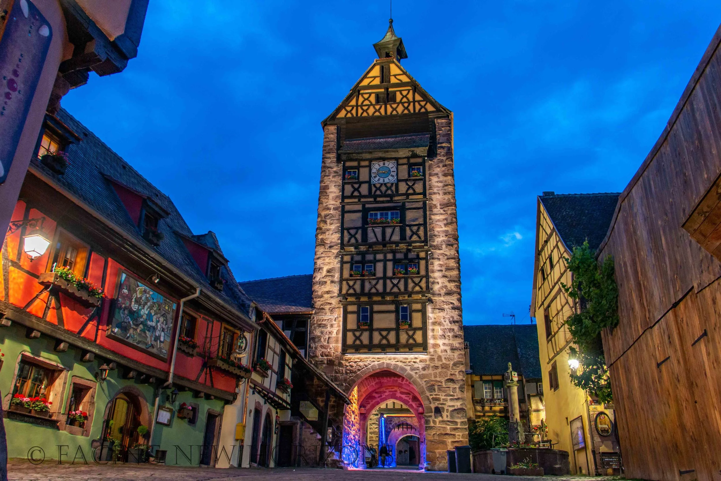 Riquewihr by Night