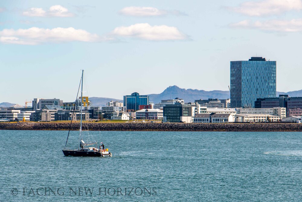  Reykjavik from across the harbor with a GORGEOUS sail. I’ll take one of those, thanks! 
