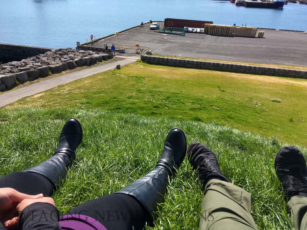  Relaxing on Þúfa. It’s a nice calm spot in the city 