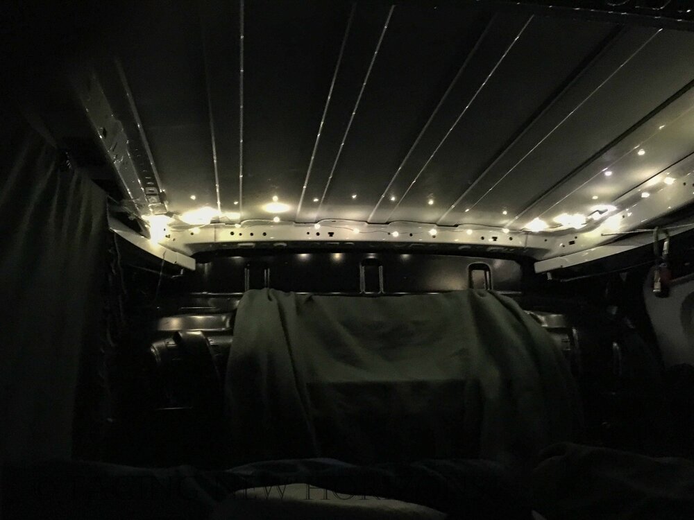  Mood lighting in the van. If the van’s rockin’, well… you know the rest! 