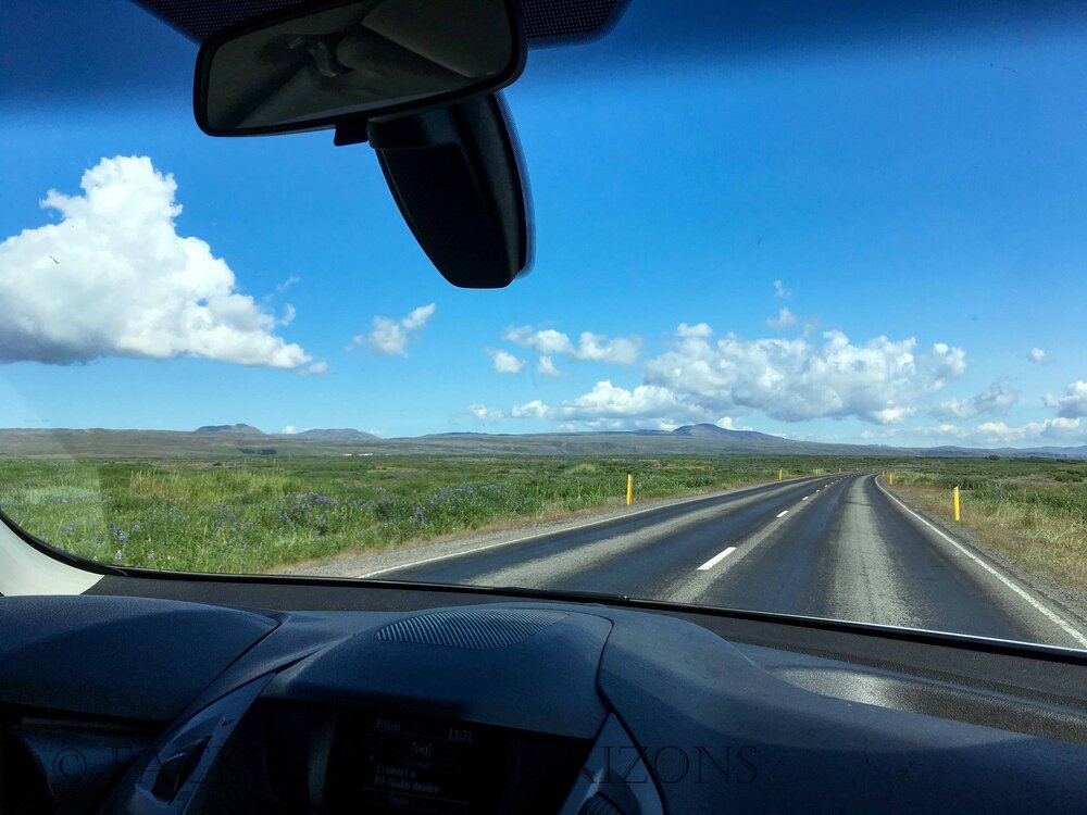  On the road toward Kerið volcanic crater! 