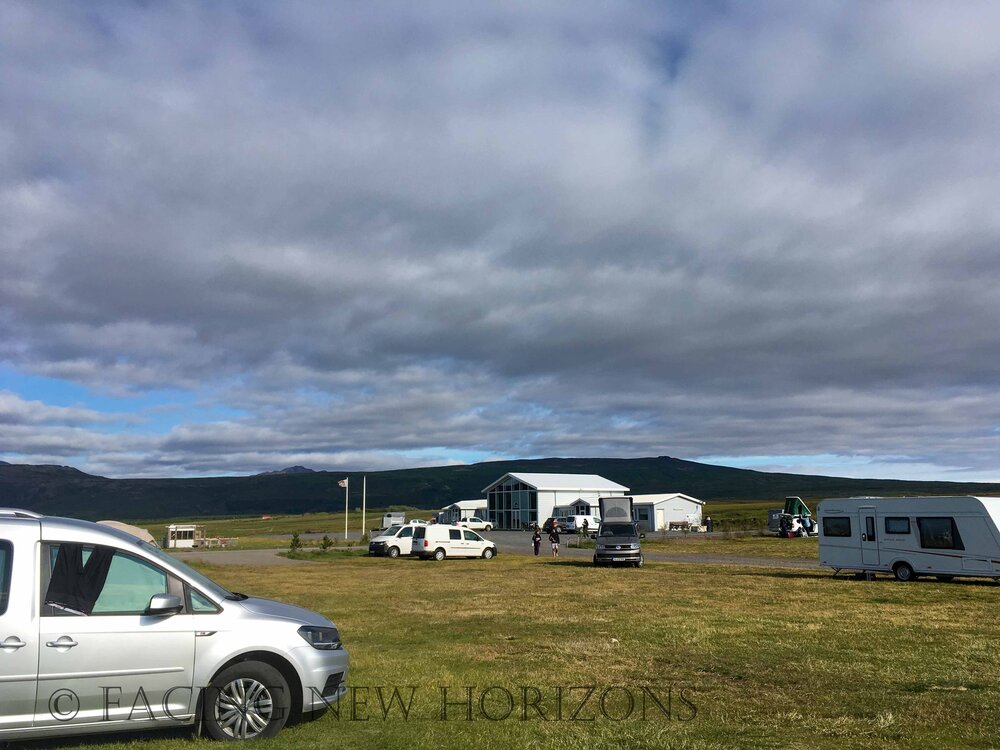  Next morning at Skjól Campground… 
