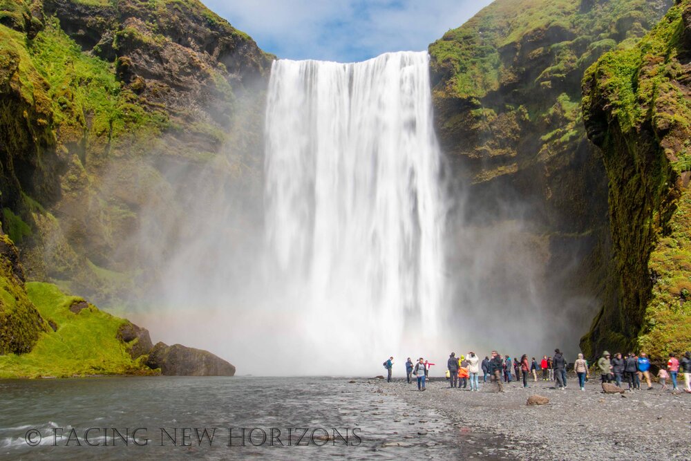  Skógafoss. Not too crowded 