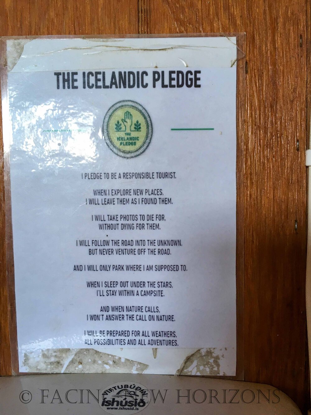  The Icelandic Pledge. Good rules to live by 