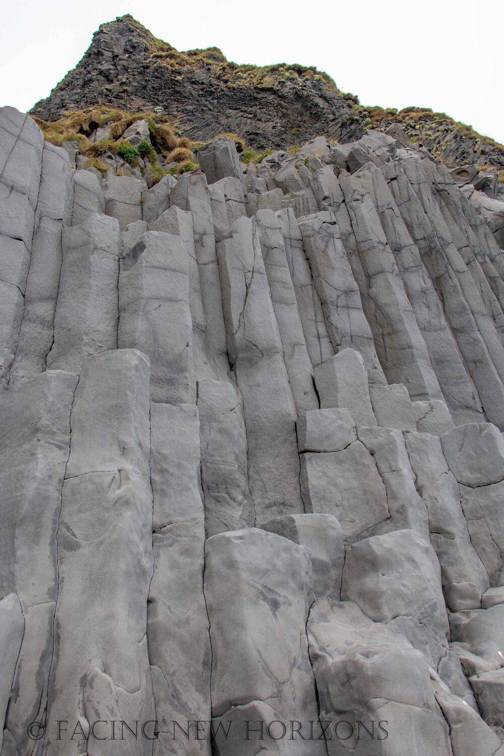  Towering basalt columns at Reynisfjara  