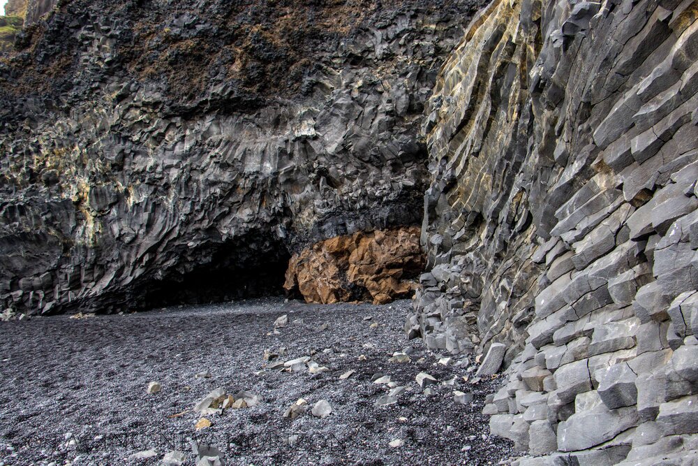  Dark caves at Reynisfjara  