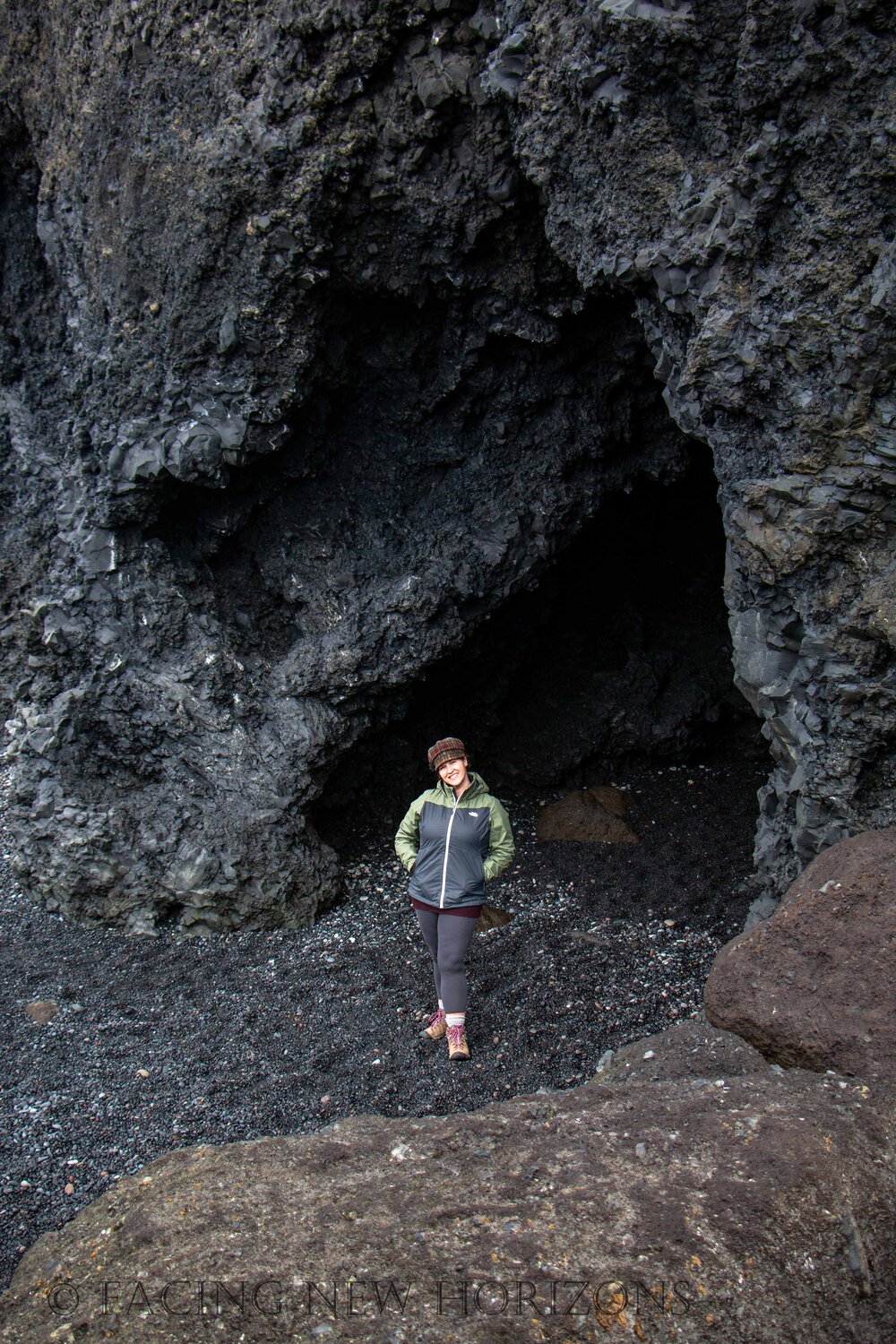  Dark caves at Reynisfjara. Are there trolls in here? 