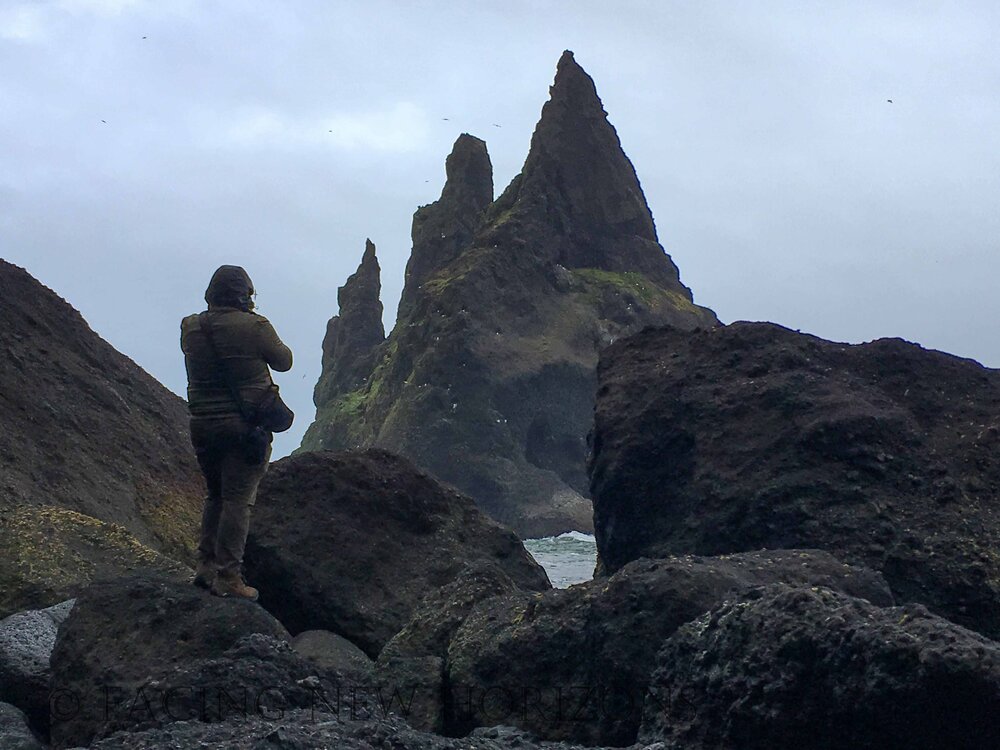  Shooting the Reynisdrangar sea stacks, totally captivated with the imagination running wild! 