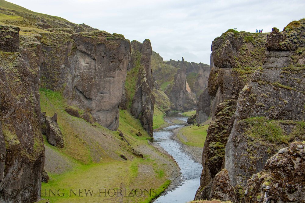  One of the many wonders of Iceland, the beautiful Fjaðrárgljúfur Canyon 