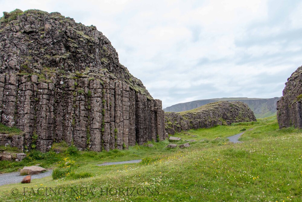  Basalt rock formations at Dverghamrar 