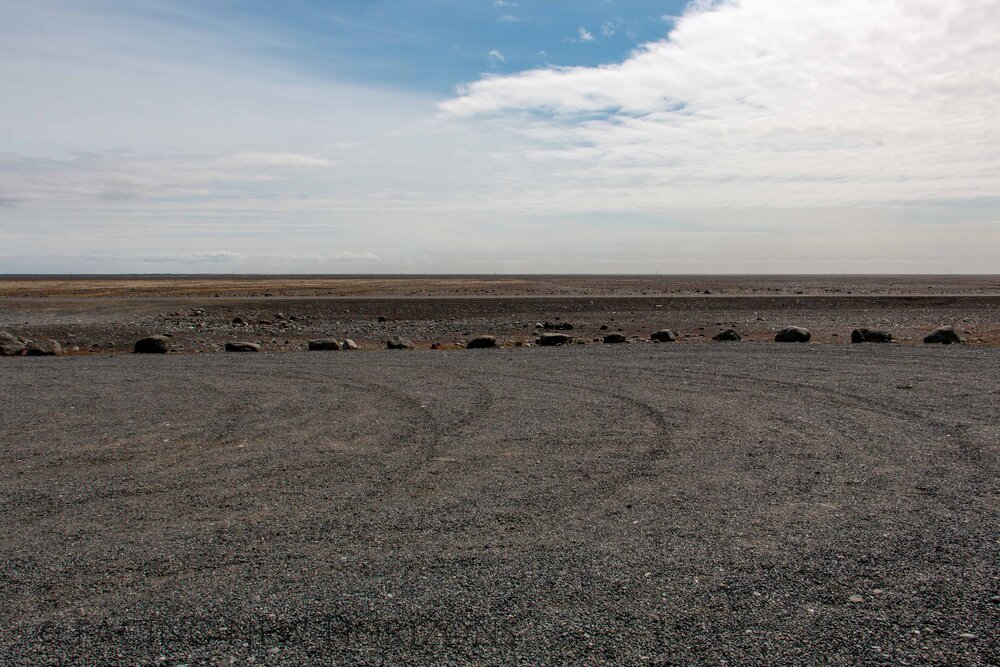 The stopping area… there is nothing around for miles. Just flat, dry land 