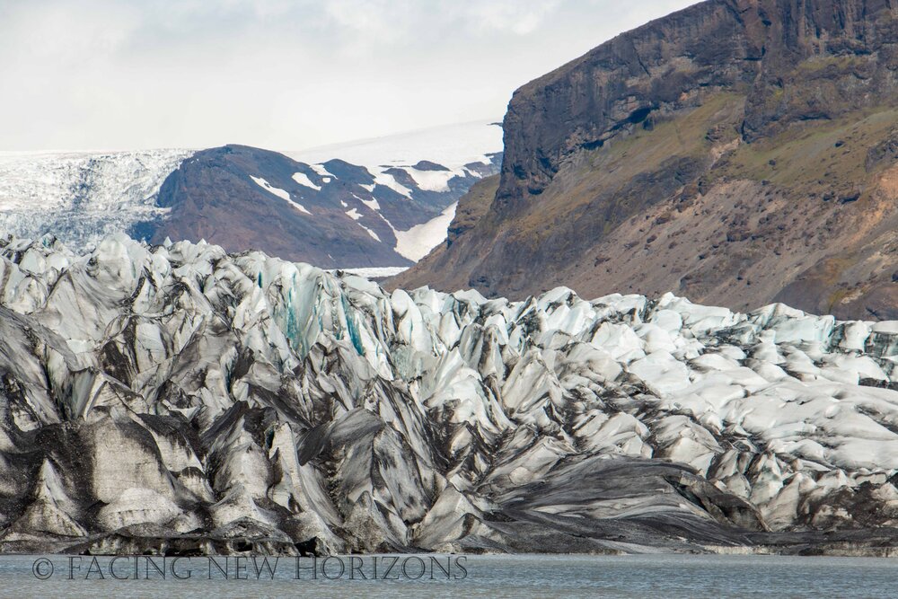  The ice adds to the already dramatic landscape for amazing patterns and textures 