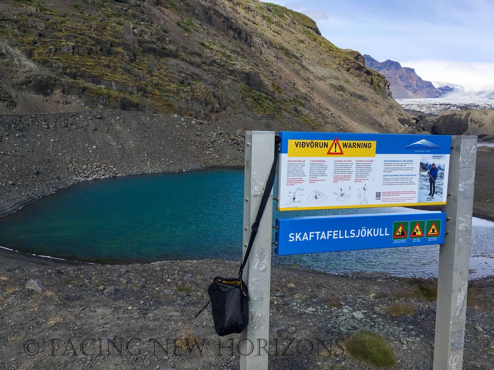  Skaftafell section of the Vatnajökull glacier. The glacial waters are such a captivating color 