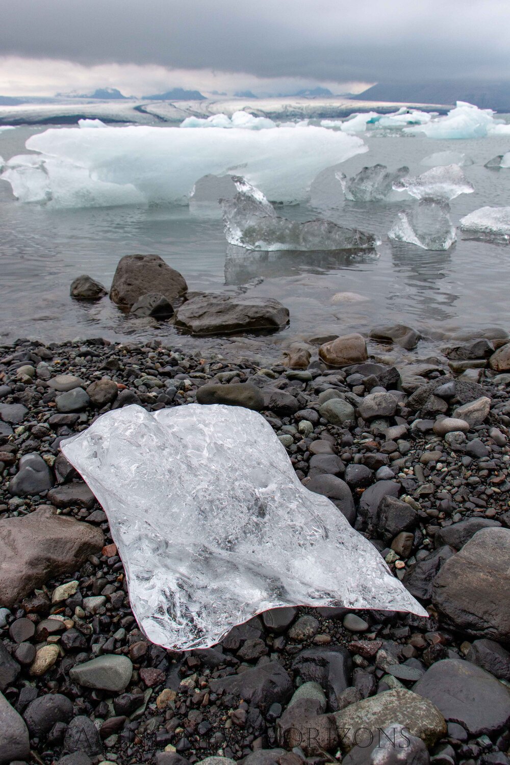  Once this ice was floating out with the others, much larger 