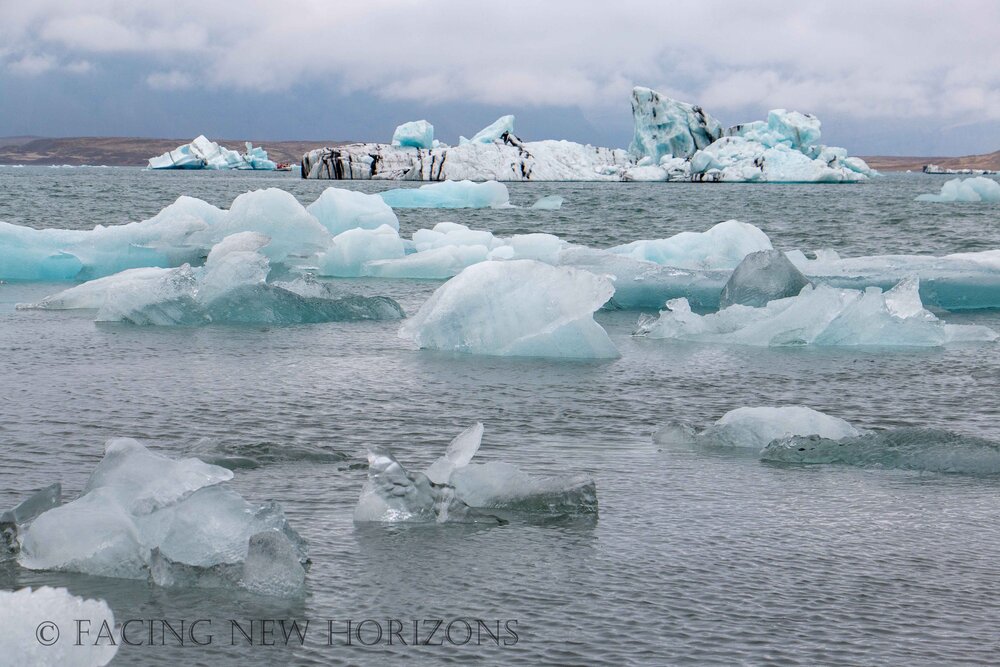  Some of the icebergs are failry large. This one in the back is like a small island! 