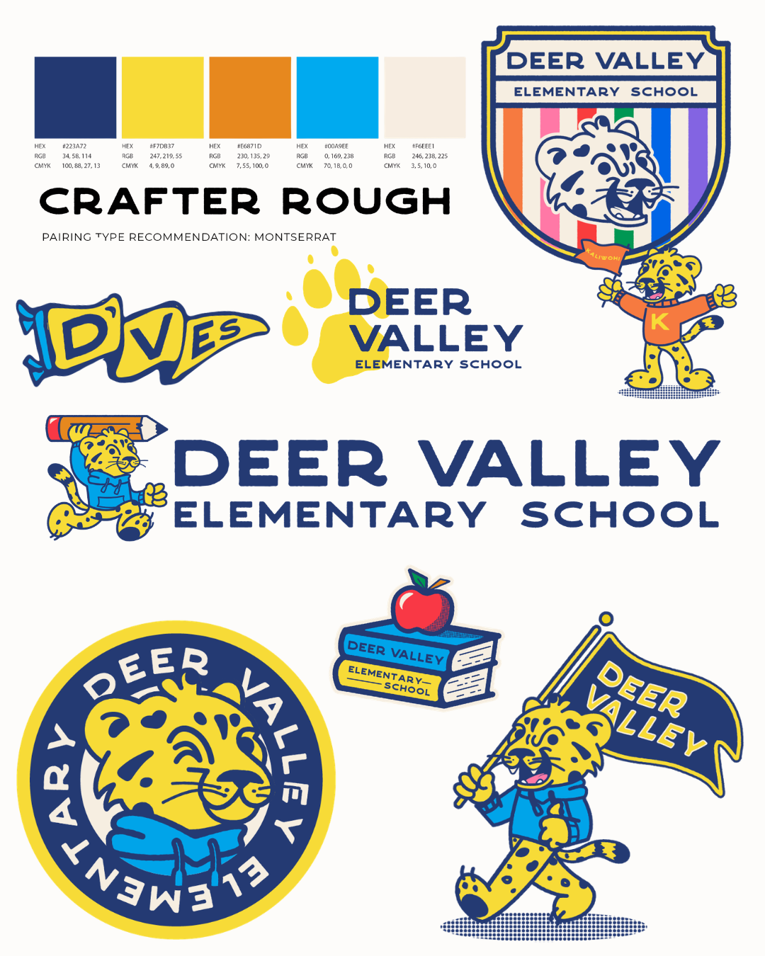 Branding design for Deer Valley Elementary School in Hoover, Alabama, by Bright & Gray Creative