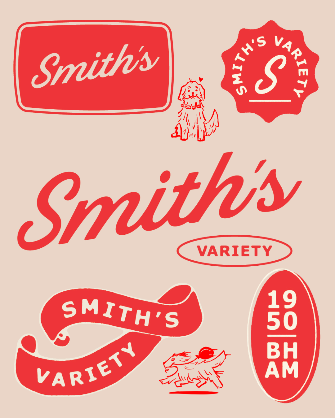 Brand identity design for Smith's Variety, a legacy retail business in Mountain Brook, Alabama, by Bright & Gray Creative