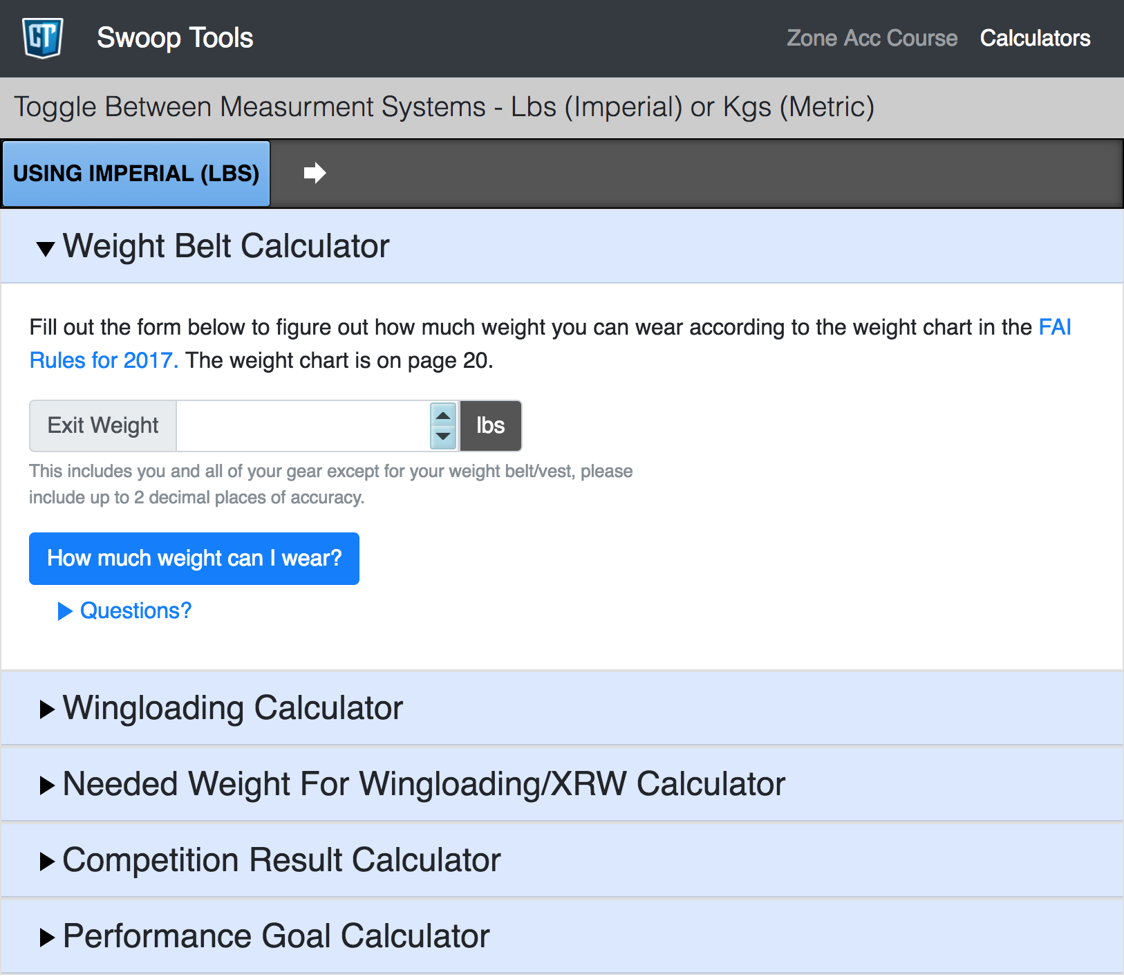 Canopy Calculators