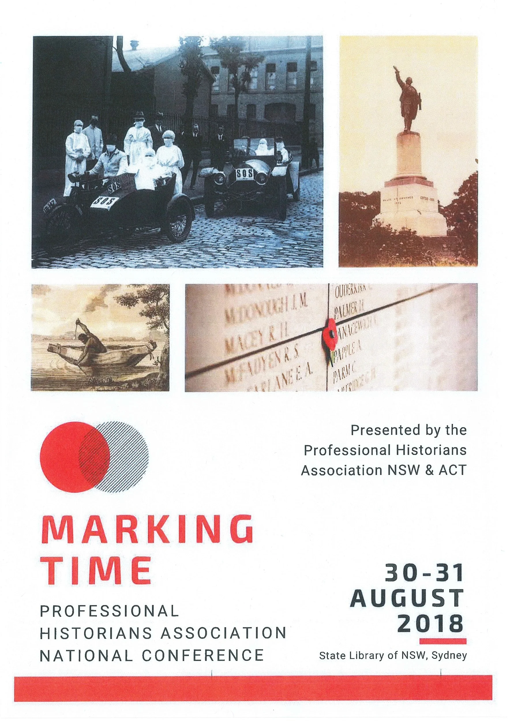 Marking Time. PHA National Conference. State Library of NSW, Sydney