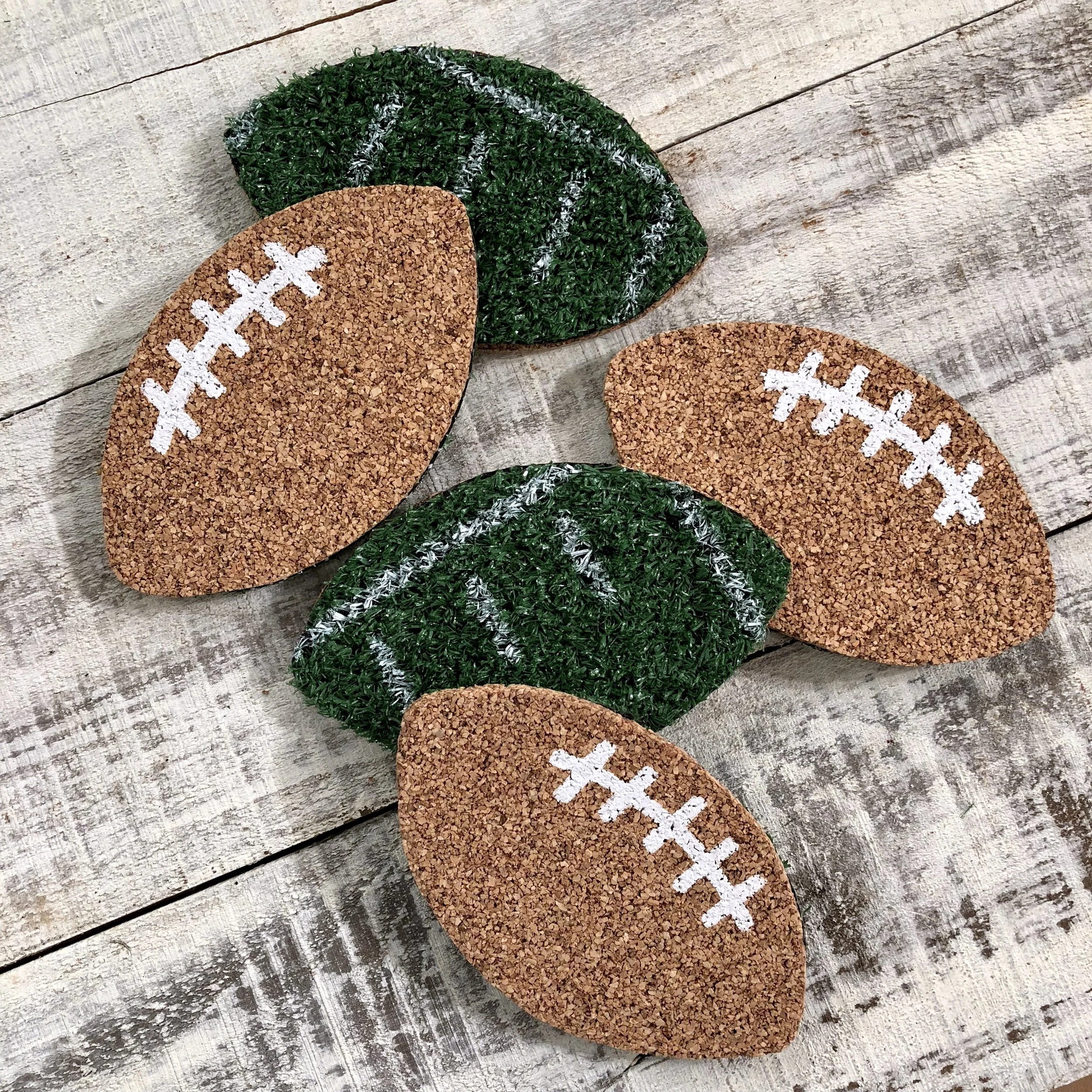 REVERSABLE FOOTBALL COASTERS