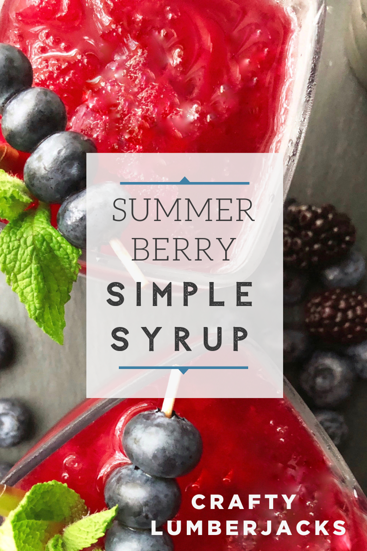 Bring your summer cocktails to the next level with this blackberry, blueberry mint make-ahead simple syrup recipe. #cocktails #simplesyrup #blueberries #blackberries #cocktailrecipe #summerdrinks #blueberrycocktail #blackberrycocktail #summercocktail #easycocktail #makeaheadcocktails #summerlemonade #whiskey #whiskeydrink #whiskeycocktail #whiskeylemonade #wishfarms