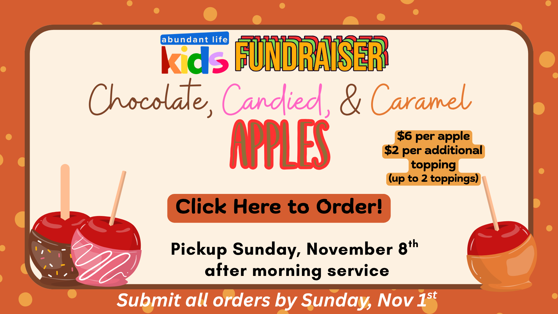 Kid's Apple Fundraiser