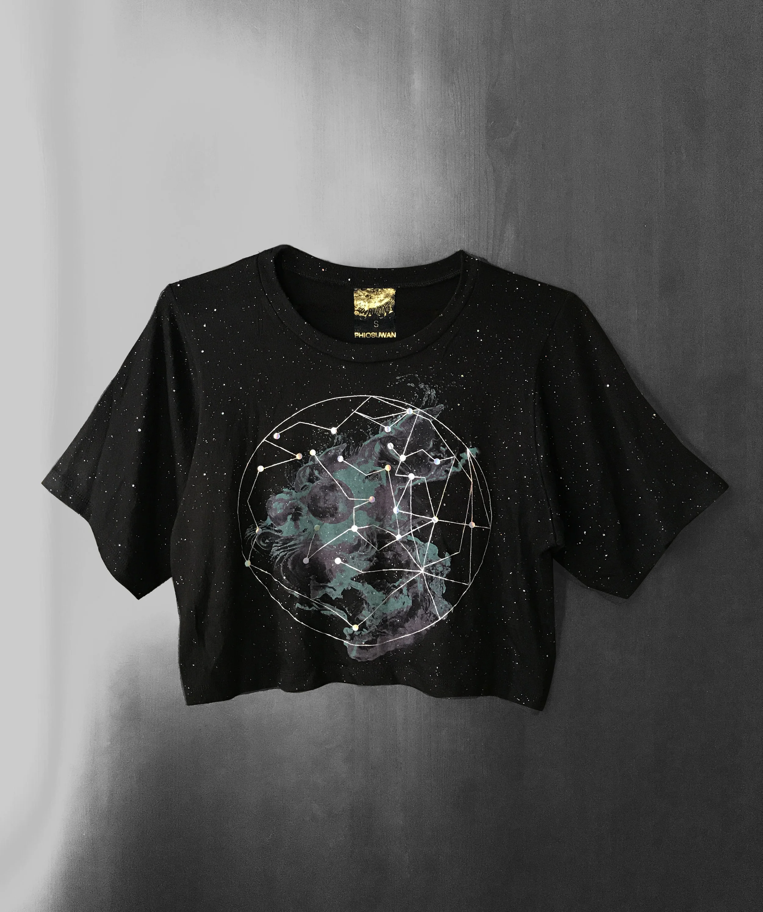 MOON - SPARKLY WOMEN'S CROP TOP