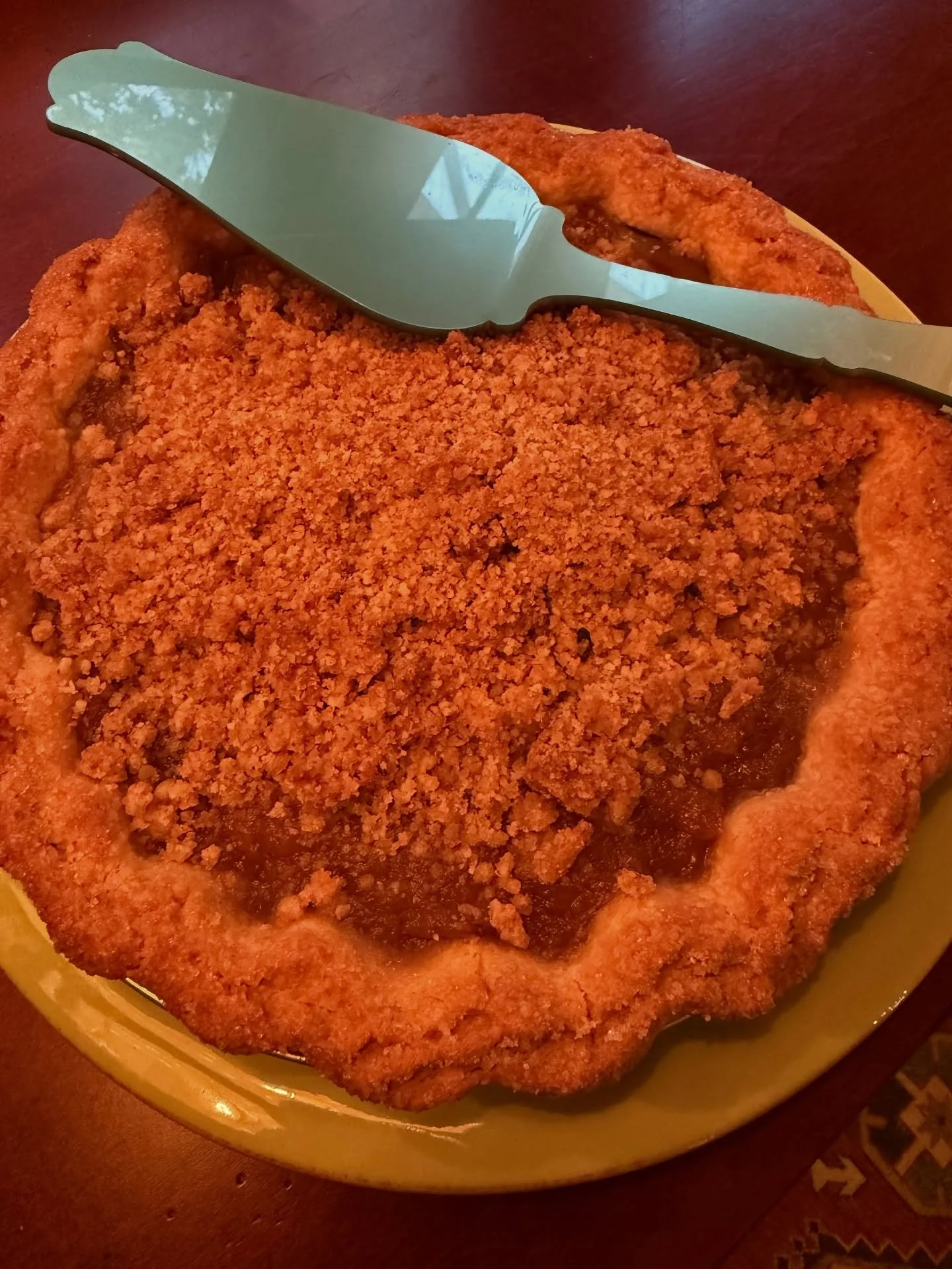 Apple pie-locally sourced and organic apples, butter crust and crumble top. 

Anjou Fri-Sun 8am-3pm