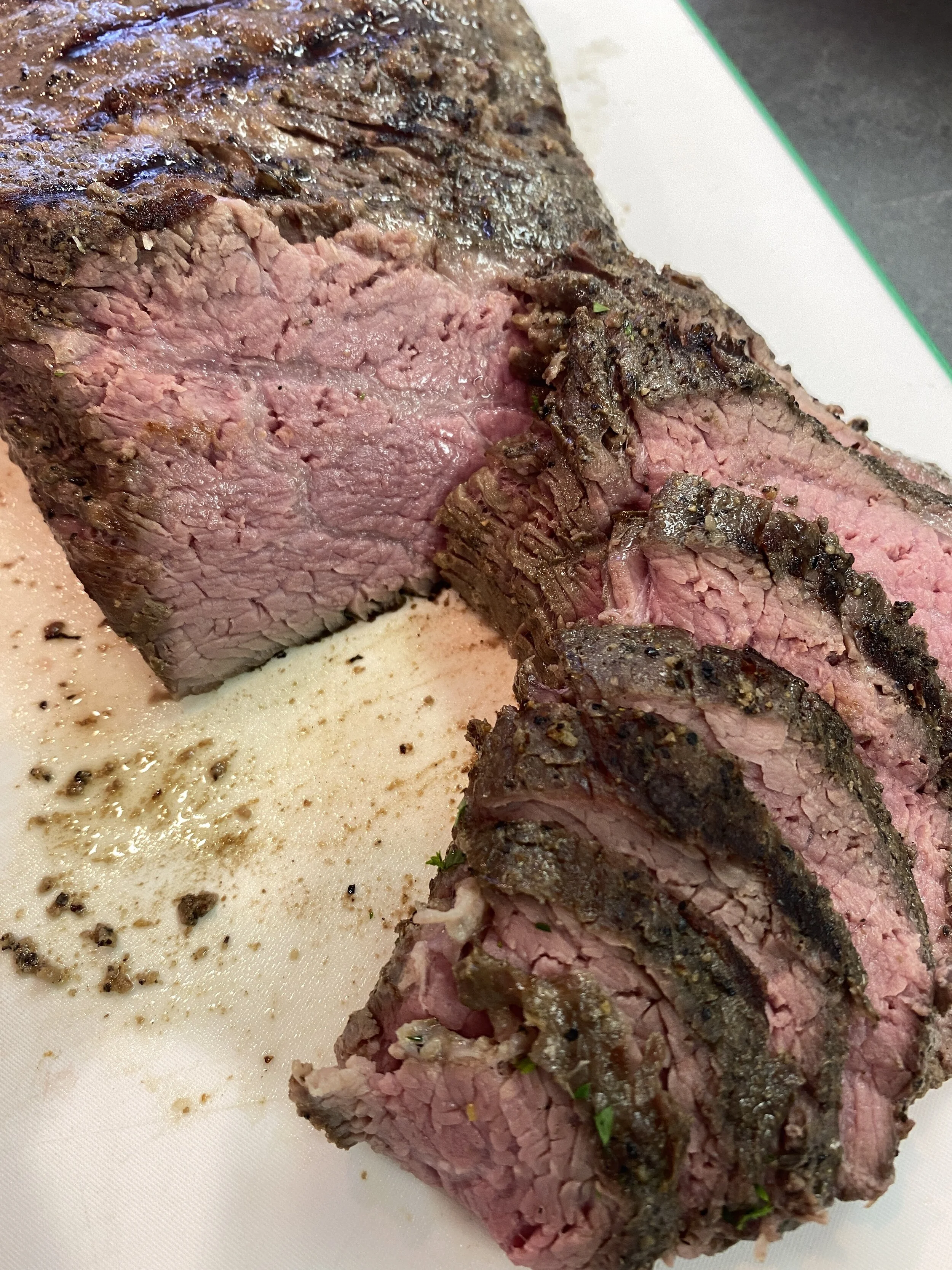 Yep, and the beef is great too!  This is a tri tip cooked medium rare.  16 hours in the sous vide at 131 degrees, then seared on the BBQ for a couple of minutes on each side.