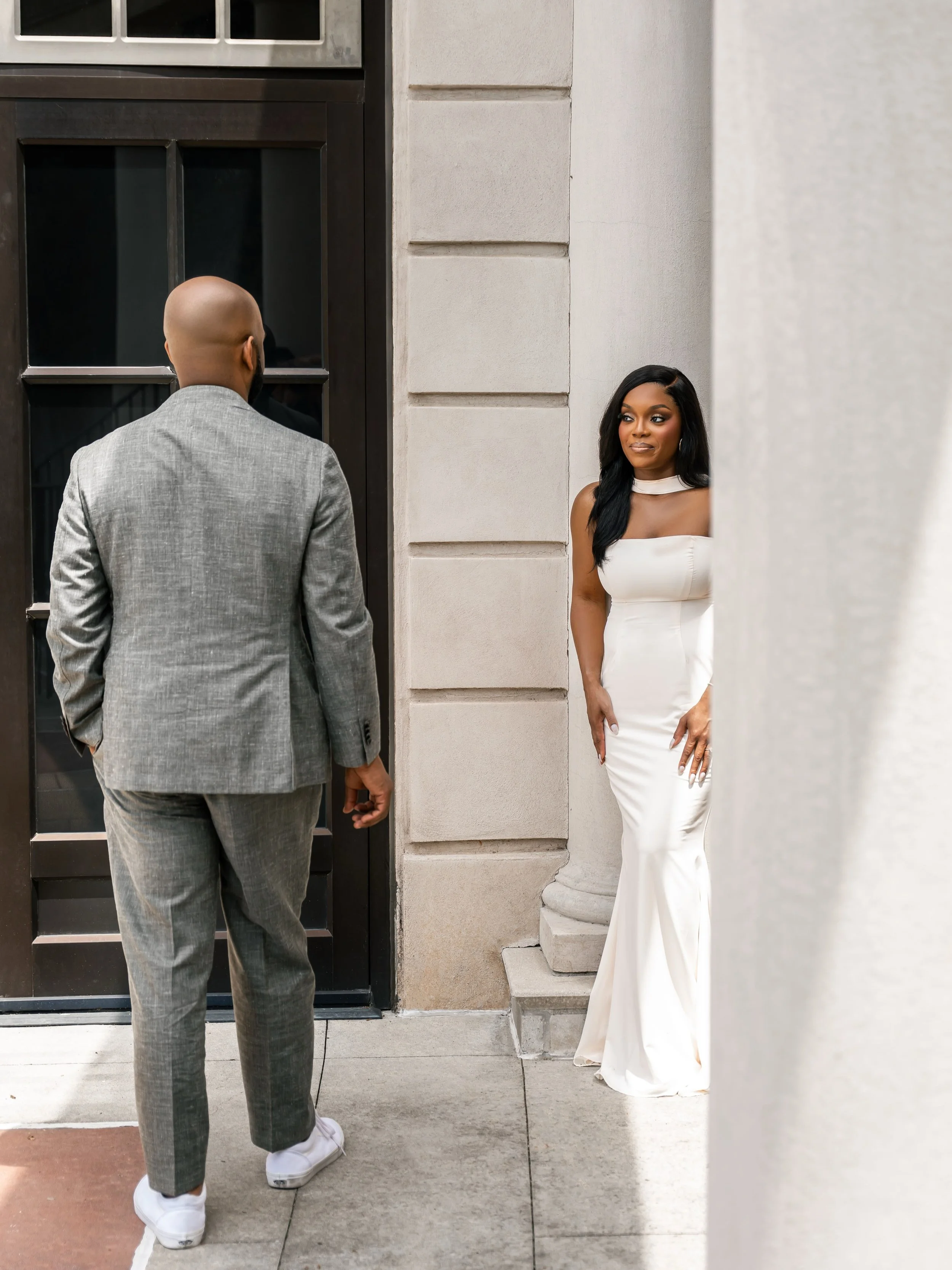The way she looks at you, talks to you and touches you. 

That&rsquo;s how you know. 

Bride: @nishanash 
Groom: Omari
Photographers: @lajoyphotographyllc @thefirstlookphotography 
Location: @millenniumgate