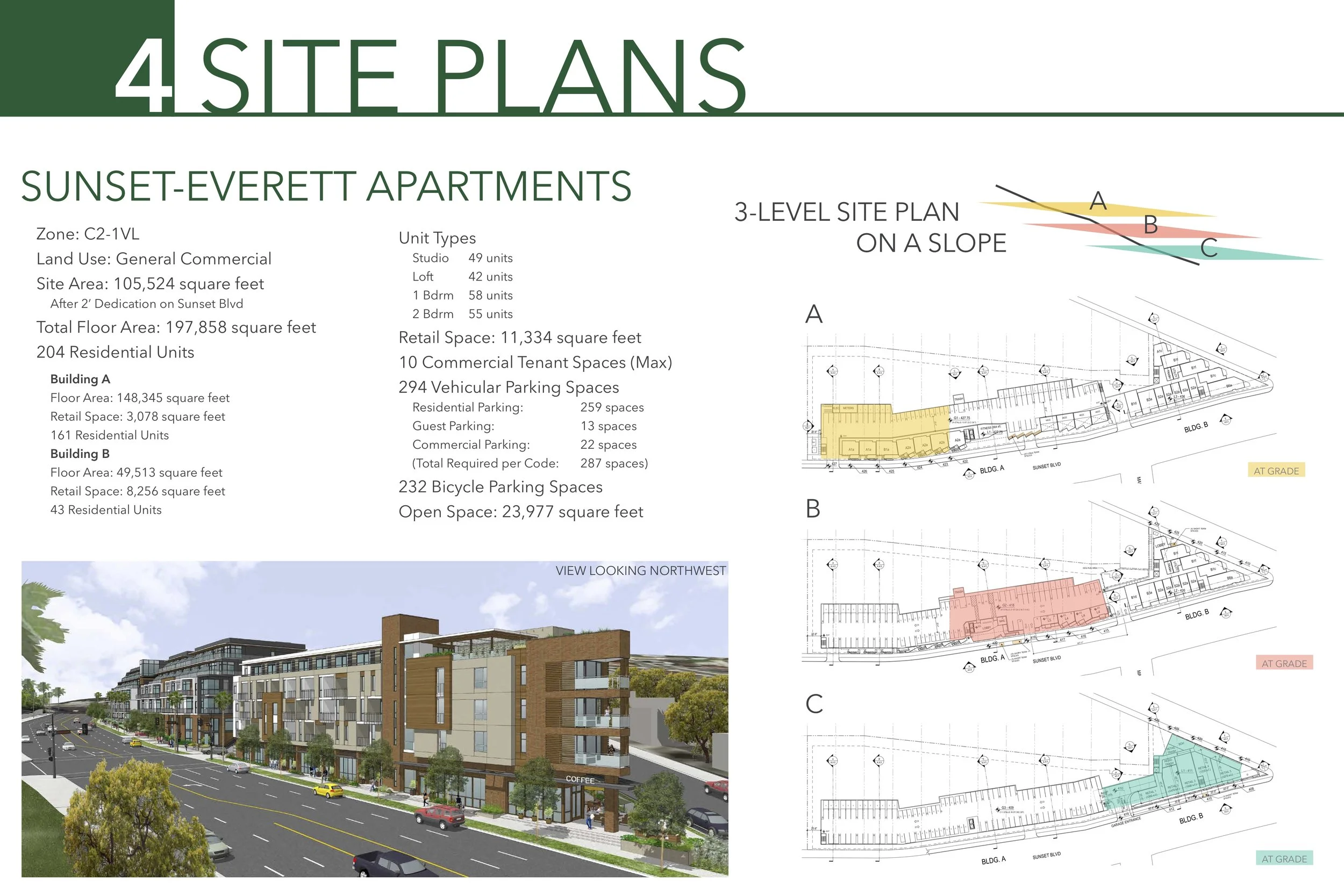 Site Plan Board for three6ixty client for public outreach meetings; InDesign, Illustrator.