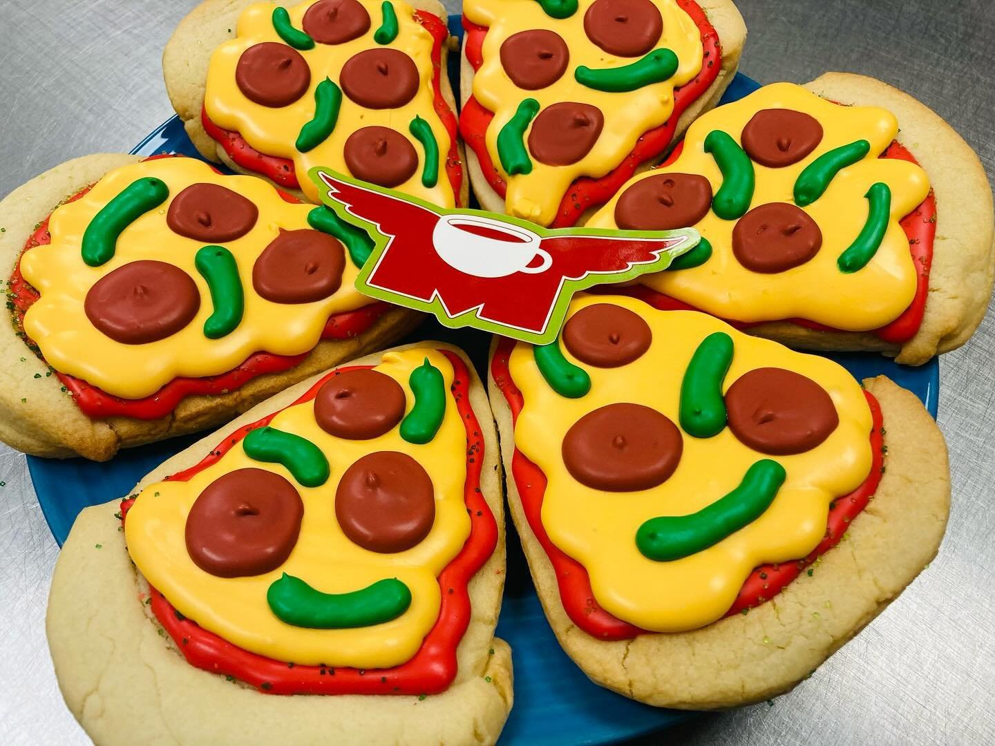 For Sugar Cookie Friday we&rsquo;re having&hellip;a Pizza Party! 😂🍕 #flyingmboise #downtownboise #flyingm