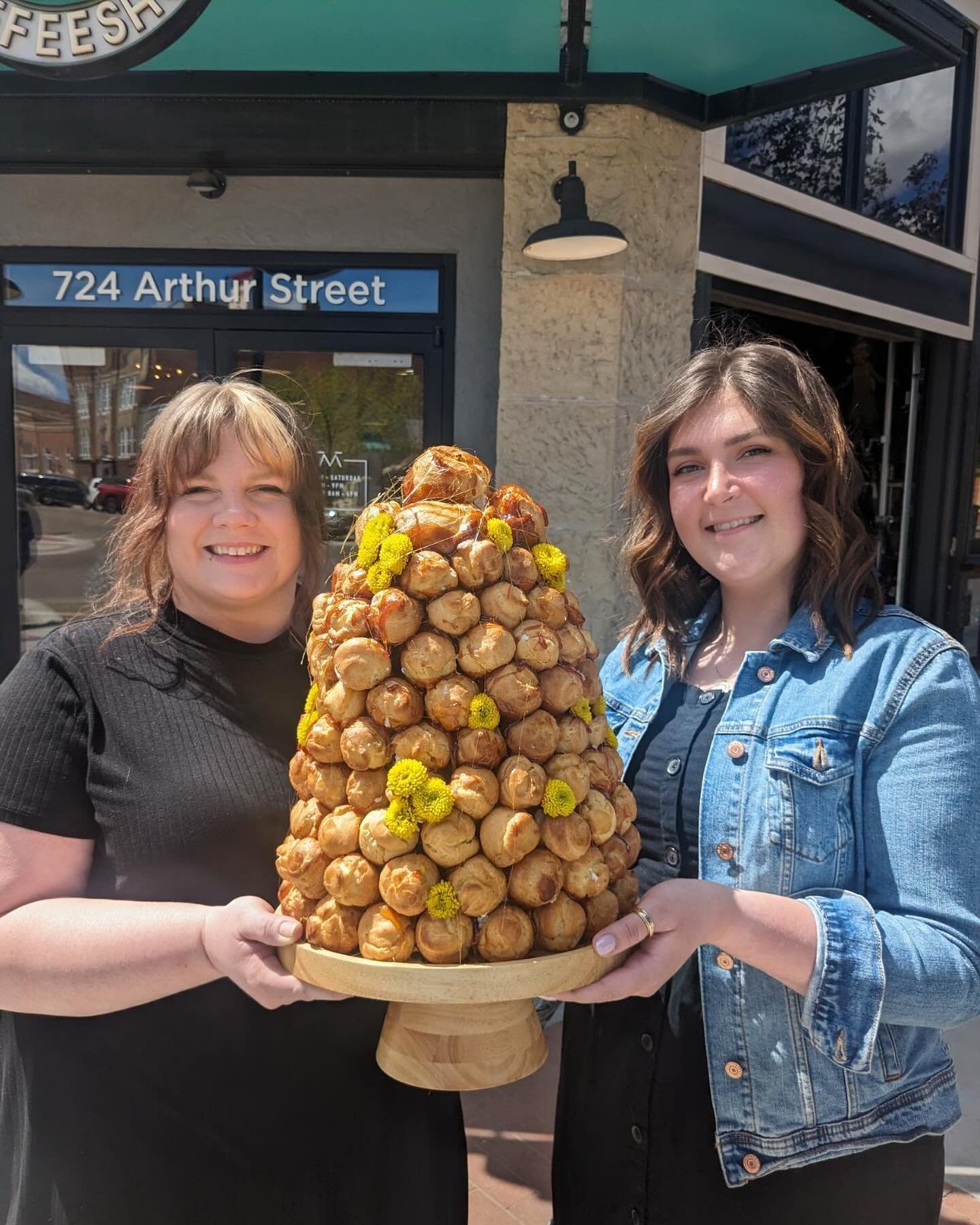 Just want to give a shout out to Becky &amp; Kasey, our incredible bakers, for making this insane cream puff mountain for the @canyoncountysymphony gala tonight!!! Made from scratch with a lot of love as always.❤️